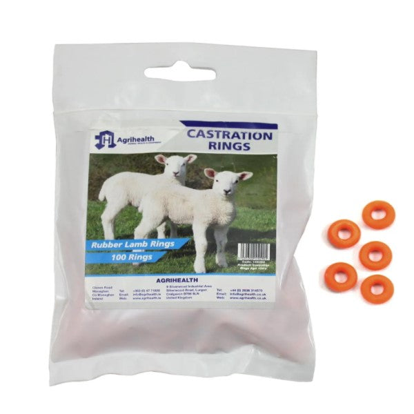 Animal rubber castration rings